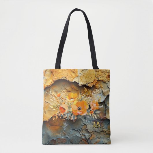 Grappige Abstracte bloemenherfst Tote Bag (Voorkant)