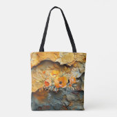 Grappige Abstracte bloemenherfst Tote Bag (Achterkant)