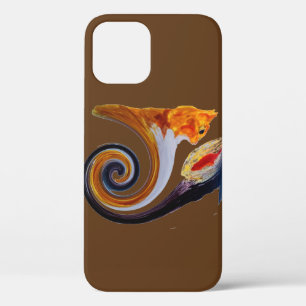 Grappige Abstracte Muziekinspiratie Goudvis Siames Case-Mate iPhone Case