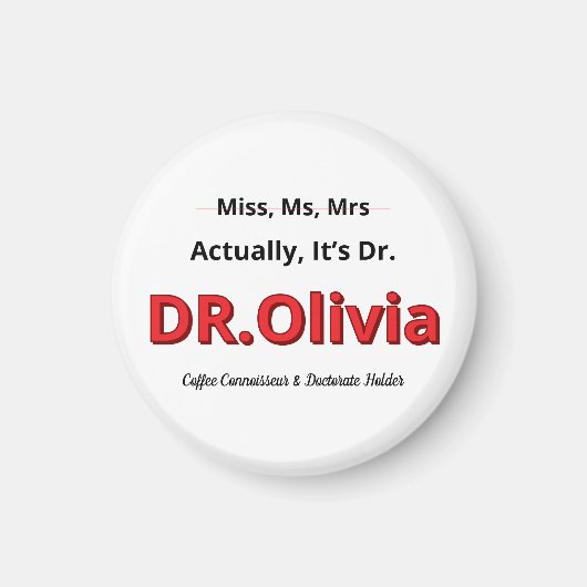 Grappige academische humor viering van een promoti magneet (Voorkant)