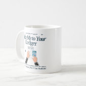 Grappige account Mok - Neem me mee naar uw grootbo (Voorkant links)