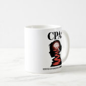 Grappige Accountant CPA Ware Misdaad Analist Mok (Voorkant rechts)