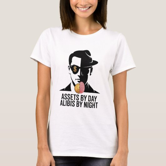 Grappige Accountant CPA Ware Misdaad Auditor T-shirt (Voorkant)