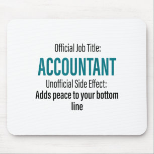 Grappige accountant definitie accountancy kantoor muismat