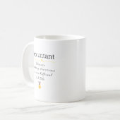 Grappige Accountant Functie Koffie Mok (Voorkant links)