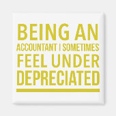 Grappige Accountant Grap Magneet (Voorkant)