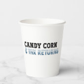 Grappige accountant Halloween - Candy Corn Papieren Bekers (Achterkant)