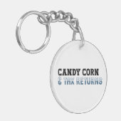Grappige accountant Halloween - Candy Corn Sleutelhanger (Voorkant Links)
