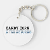 Grappige accountant Halloween - Candy Corn Sleutelhanger (Achterkant)