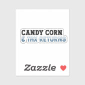 Grappige accountant Halloween - Candy Corn Sticker (Vel)