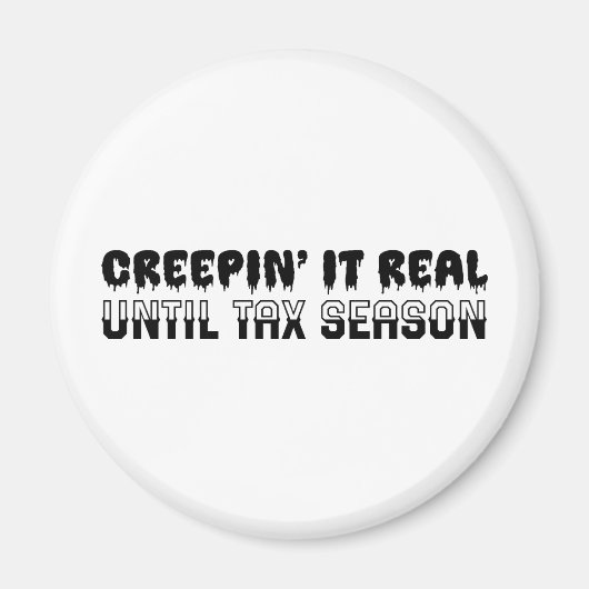 Grappige accountant Halloween - Creepin' It Real Magneet (Voorkant)