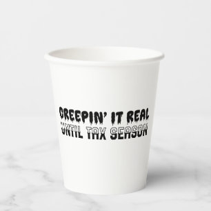 Grappige accountant Halloween - Creepin' It Real Papieren Bekers