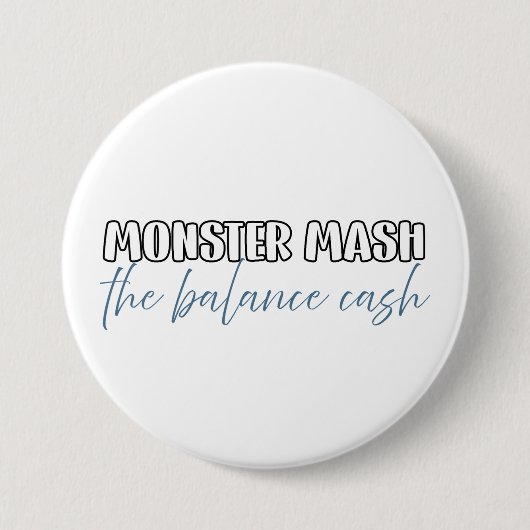 Grappige accountant Halloween - Monster Mash Ronde Button 7,6 Cm (Voorkant)