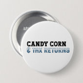 Grappige Accountant Halloween - Snoep Mais Ronde Button 7,6 Cm (Voorkant /achterkant)