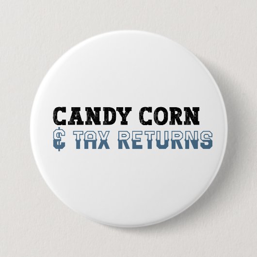 Grappige Accountant Halloween - Snoep Mais Ronde Button 7,6 Cm (Voorkant)