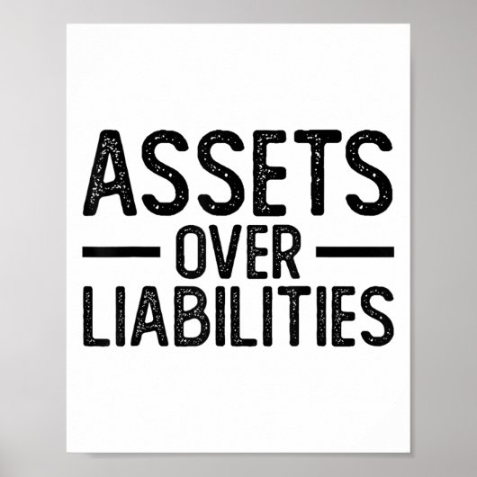 Grappige Accountant Over Passiva _ Motivatie Poster (Voorkant)