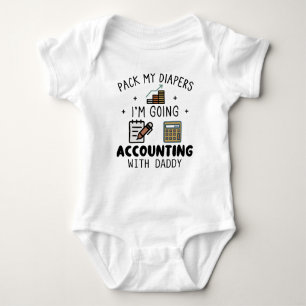 Grappige accountant vader boekhouding romper