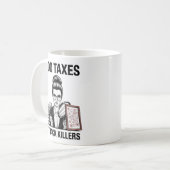 Grappige Accountant Ware Misdaad Belastingprofessi Koffiemok (Voorkant links)