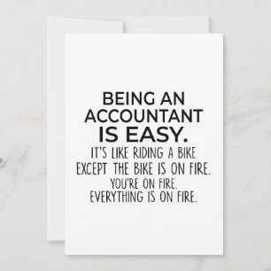 Grappige Accountants - Accountant zijn is eenvoudi Feestdagenkaart
