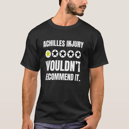 Grappige Achilles Herstel Blessure En Gebroken Ach T-shirt (Voorkant)