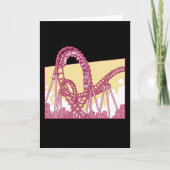 Grappige Achterbaan Pretpark Cadeau Kaart (Voorkant)
