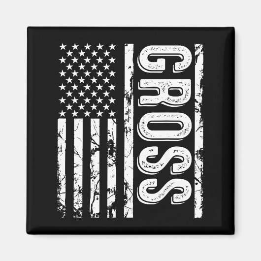 Grappige achternaam grap last name team Gross fami Magneet (Voorkant)
