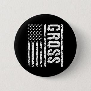 Grappige achternaam Gross familienaam team Gross F Ronde Button 5,7 Cm