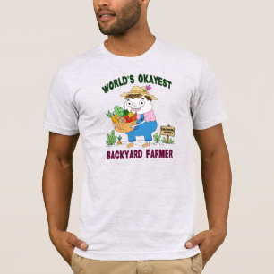 Grappige achtertuin boer tuinieren emotionele ther t-shirt