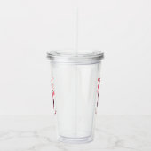 Grappige acryl tuimelaar met speelse luiaard - Pro Drinkbeker (Rechts)