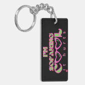 grappige acrylische sleutelhanger "SOFAKING COOL 2 (Voorkant Links)