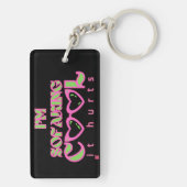 grappige acrylische sleutelhanger "SOFAKING COOL 2 (achterkant)
