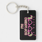 grappige acrylische sleutelhanger "SOFAKING COOL 2 (Voorkant)