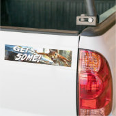 Grappige actie eekhoorn Bumpersticker "Get Some" (Op Truck)