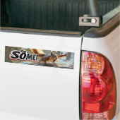 Grappige actie eekhoorn Bumpersticker "Get Some" (Op Truck)