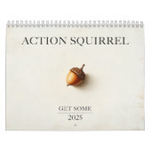 Grappige Actie Eekhoorn Kalender 2025 "Get Some" (Hoes)