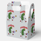 Grappige Actie Pickle Spelen Pickleball Cartoon Bedankdoosjes (Geopend)