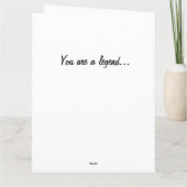 Grappige actieve oma op een skateboard verjaardag kaart (Achterkant)