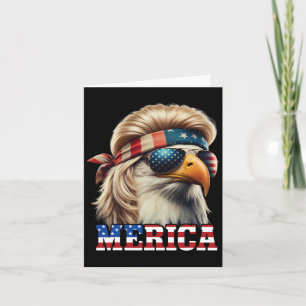 Grappige Adelaar Amerika 4 juli blonde pruik Mulle Kaart