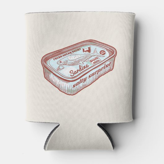 Grappige adem munt blikjeskoeler (Voorkant)