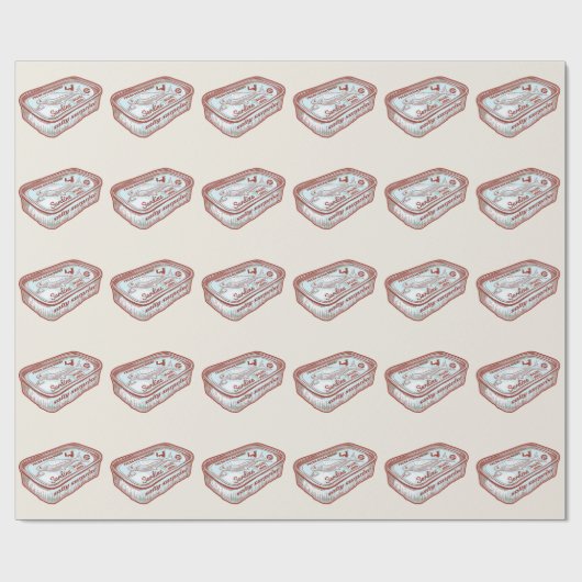 Grappige adem munt cadeaupapier (Vlak)