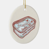 Grappige adem munt keramisch ornament (Rechts)