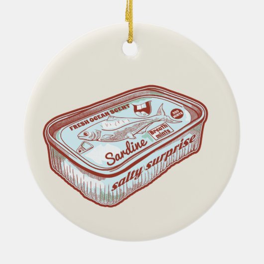 Grappige adem munt keramisch ornament (Achterkant)