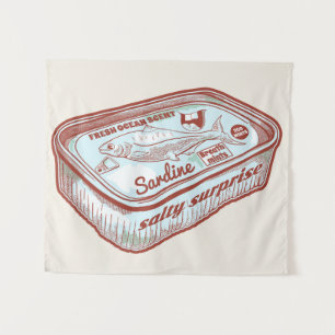 Grappige adem munt wandkleed