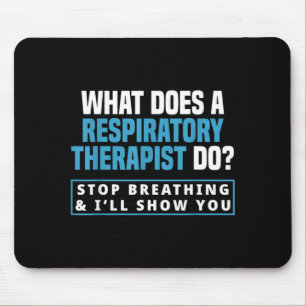 Grappige Ademhalingstherapie Ademhalingstherapeut Muismat