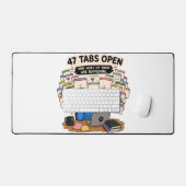 Grappige ADHD 47 Tabs Open Gel Polssteun Muismat Bureaumat (Keyboard & Muis)