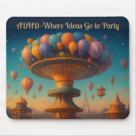 Grappige ADHD brainstorm Muismat