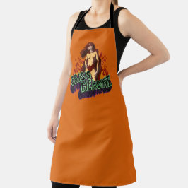 Grappige ADHD Crisis Heldin Chaos Energie Retro St Schort