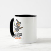Grappige ADHD Heks Te Laat Halloween Mok (Voorkant links)