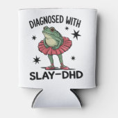 Grappige ADHD Kikker Neurodivergente Meme Y2K Frog Blikjeskoeler (Voorkant)