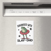 Grappige ADHD Kikker Neurodivergente Meme Y2K Frog Magneet (Insitu (Vaatwasser))